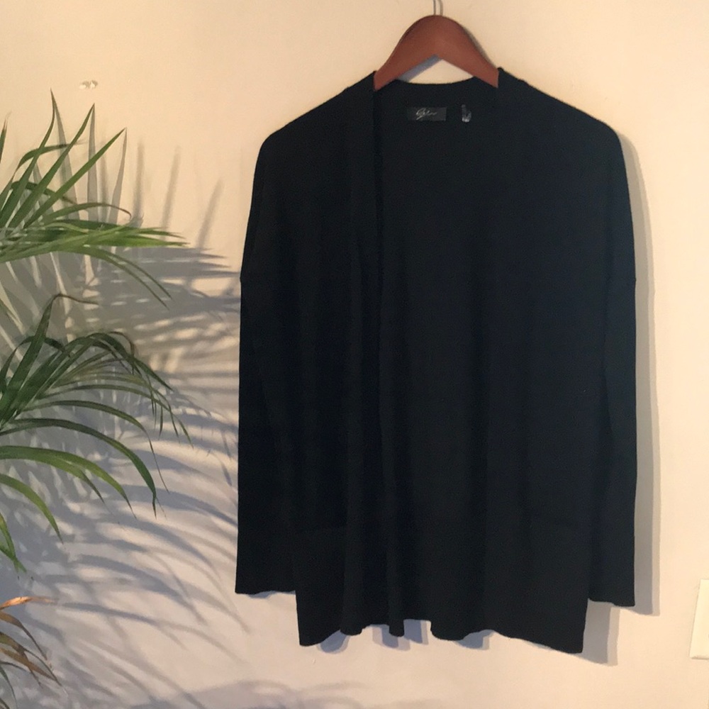 Black cardigan